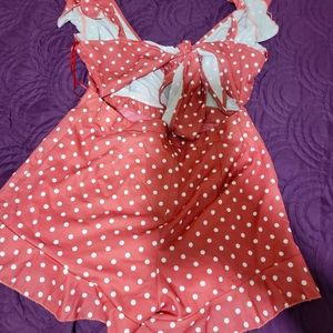 Salmon summer jumpsuit